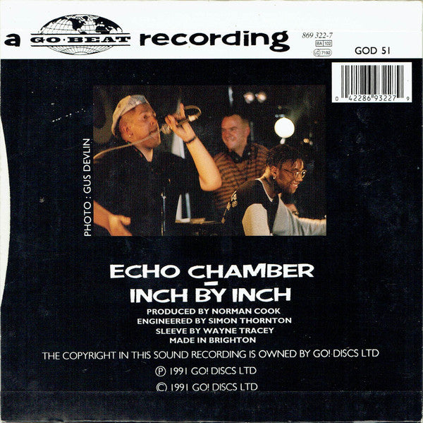 Beats International - Echo Chamber - Used Vinyl Record 7" image 2