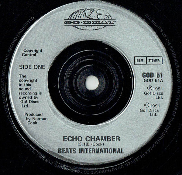 Beats International - Echo Chamber - Used Vinyl Record 7" image 3