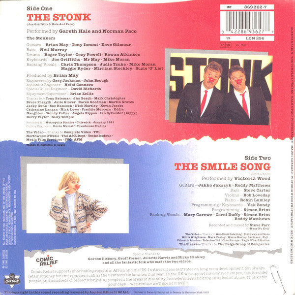 Hale And Pace - Stonk / The Smile Song - Used Vinyl Record 7" image 2
