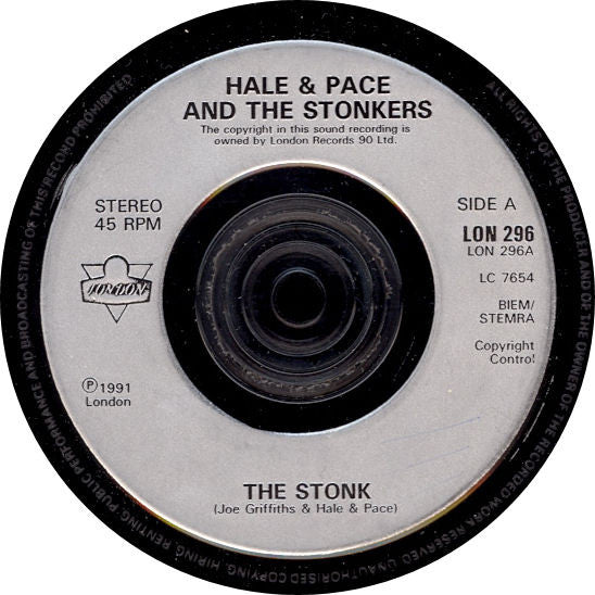 Hale And Pace - Stonk / The Smile Song - Used Vinyl Record 7" image 3