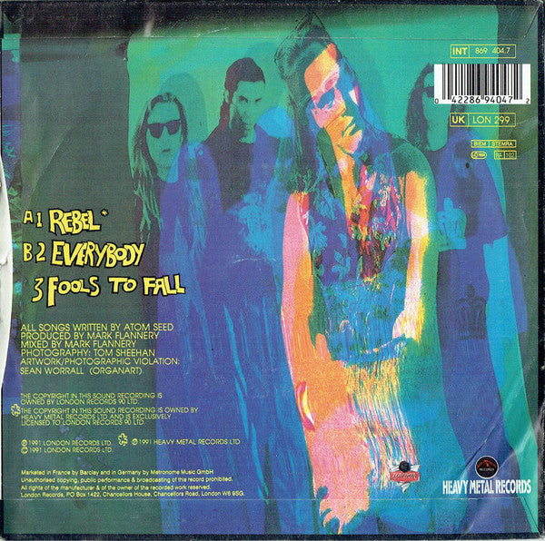 Atom Seed - Rebel - Used Vinyl Record 7" image 2