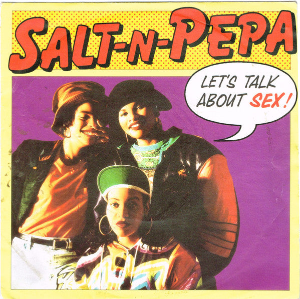 Salt 'N' Pepa - Let's Talk About Sex - Used Vinyl Record 7" image 1
