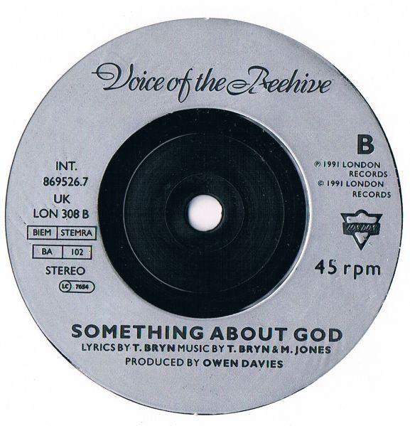 Voice Of The Beehive - I Think I Love You - Used Vinyl Record 7" image 4