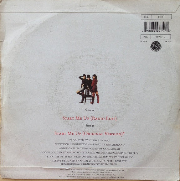 Salt 'N' Pepa - Start Me Up - Used Vinyl Record 7" image 2