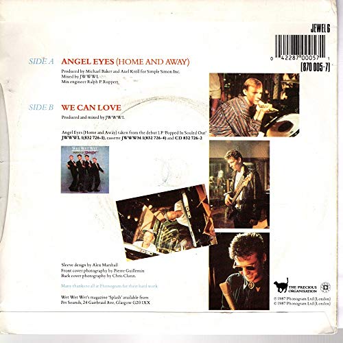 Wet Wet Wet - Angel Eyes (Home And Away) - Used Vinyl Record 12" image 3