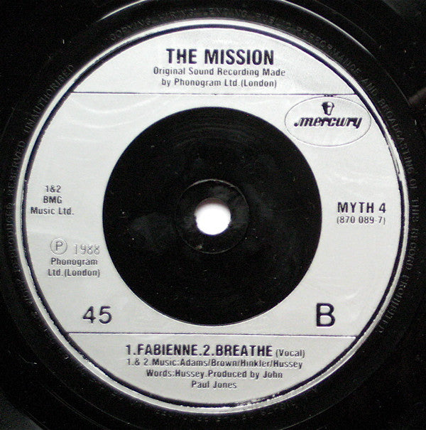 Mission - Tower Of Strength - Used Vinyl Record 7" image 4