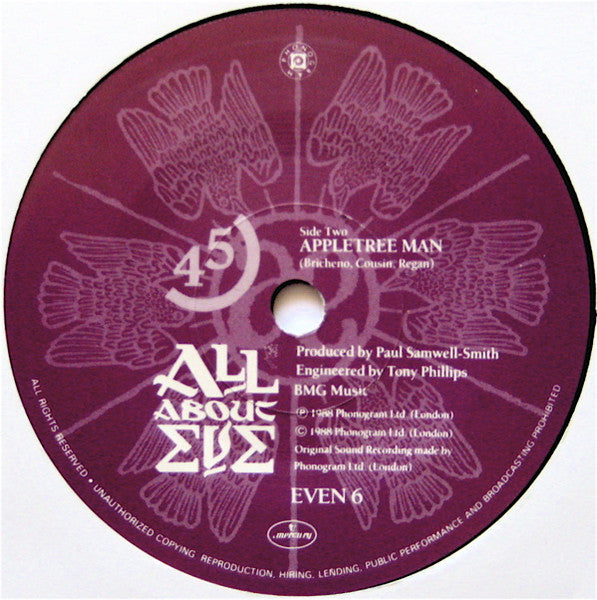 All About Eve - Wild Hearted Woman - Used Vinyl Record 7" image 4