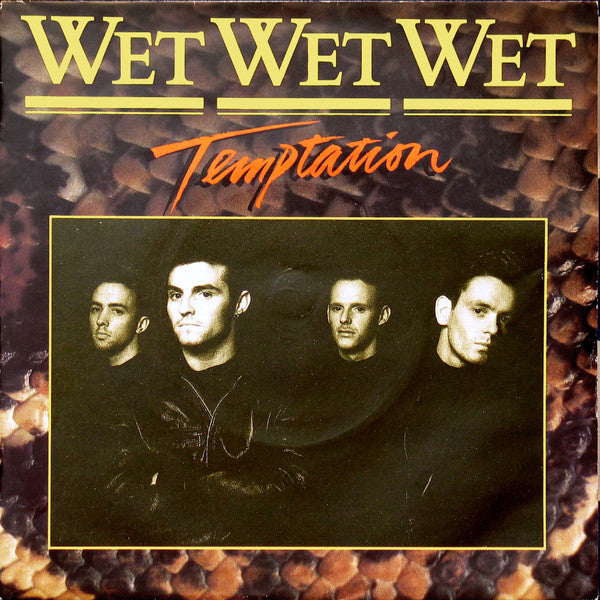 Wet Wet Wet - Temptation - Used Vinyl Record 7" image 5