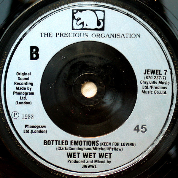 Wet Wet Wet - Temptation - Used Vinyl Record 7" image 8
