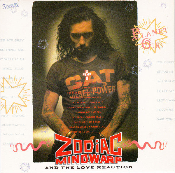 Zodiac Mindwarp And - Planet Girl - Used Vinyl Record 7" image 5