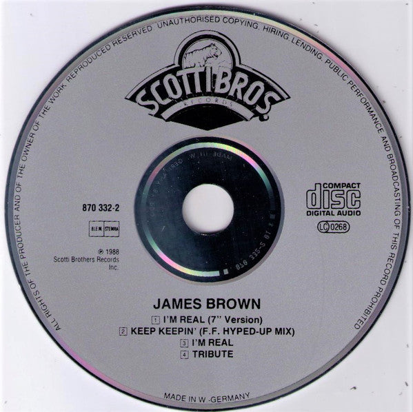 James Brown - I'm Real - Used CD image 3