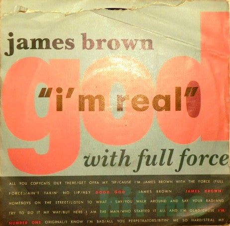 James Brown - I'm Real - Used Vinyl Record 7" image 1