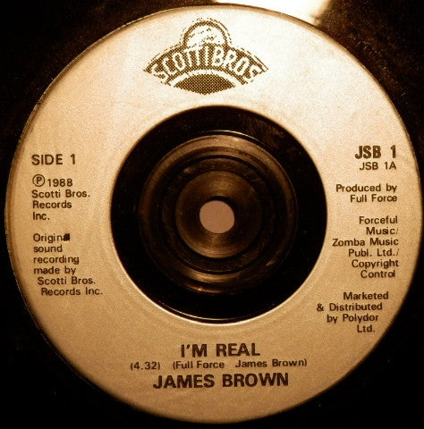James Brown - I'm Real - Used Vinyl Record 7" image 3