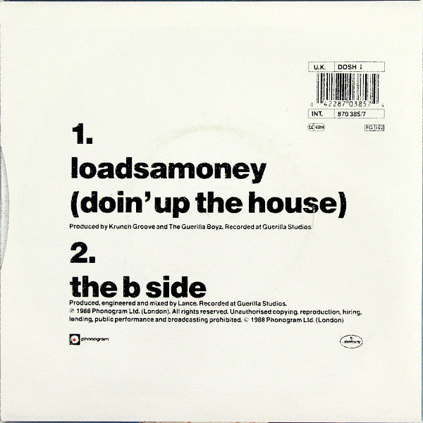 Harry Enfield - Loadsamoney (Doin' Up The House) - Used Vinyl Record image 2