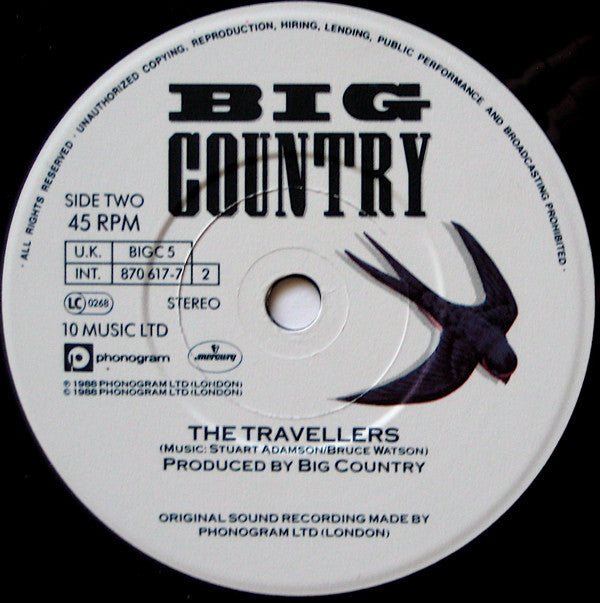 Big Country - King Of Emotion - Used Vinyl Record 7" image 8