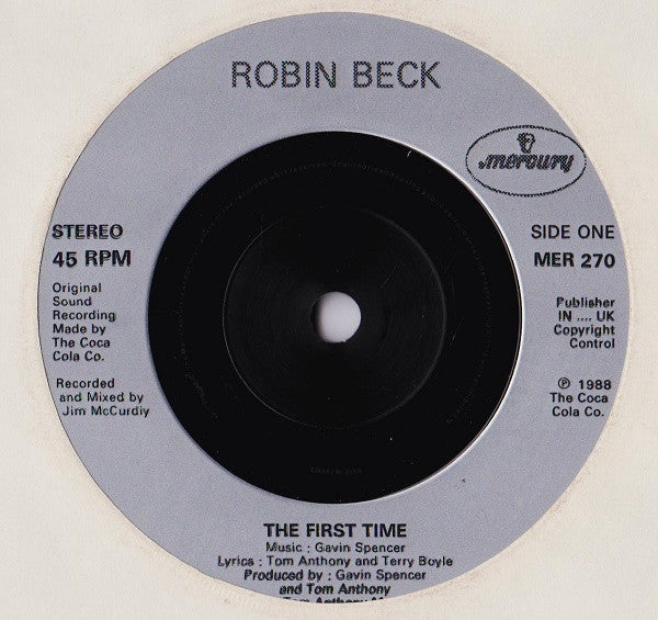 Robin Beck - First Time - Used Vinyl Record 7" image 3