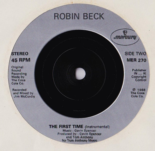 Robin Beck - First Time - Used Vinyl Record 7" image 4