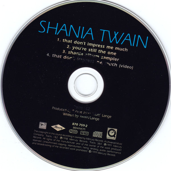 Shania Twain - That Don't Impress Me Much - Used CD image 5