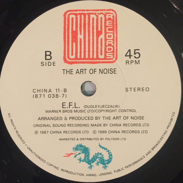 Art Of Noise - Kiss - Used Vinyl Record 7" image 4