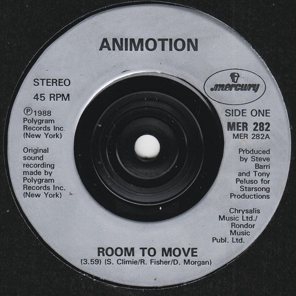 Animotion - Room To Move - Used Vinyl Record 7" image 7