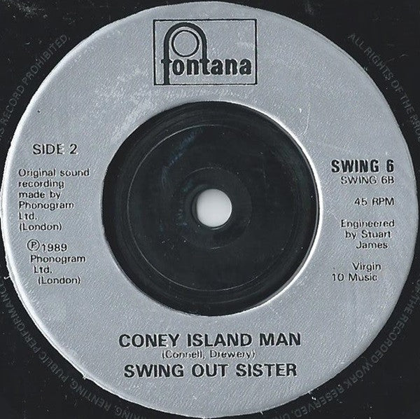 Swing Out Sister - You On My Mind - Used Vinyl Record 7" image 8