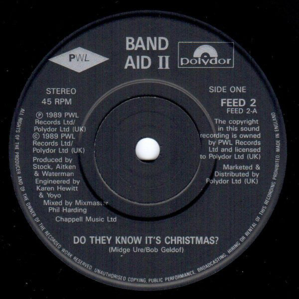 Band Aid II - Do They Know It's Christmas? - Used Vinyl Record 7" image 3