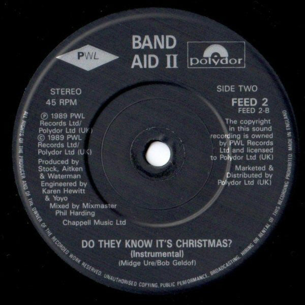 Band Aid II - Do They Know It's Christmas? - Used Vinyl Record 7" image 4