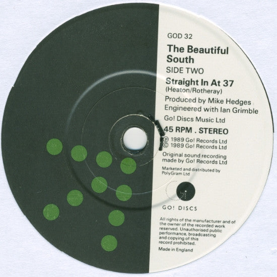 Beautiful South - Song For Whoever - Used Vinyl Record 7" image 4