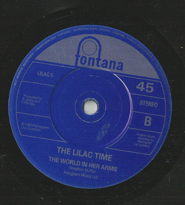 Lilac Time - American Eyes - Used Vinyl Record 7" image 4