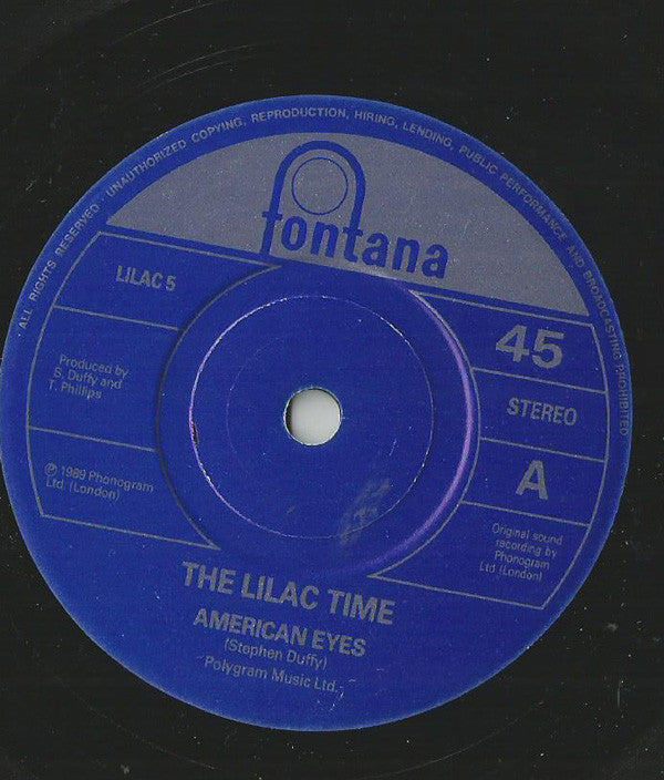 Lilac Time - American Eyes - Used Vinyl Record 7" image 7