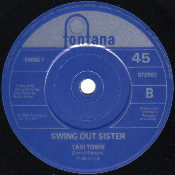 Swing Out Sister - Where In The World - Used Vinyl Record 7" image 4