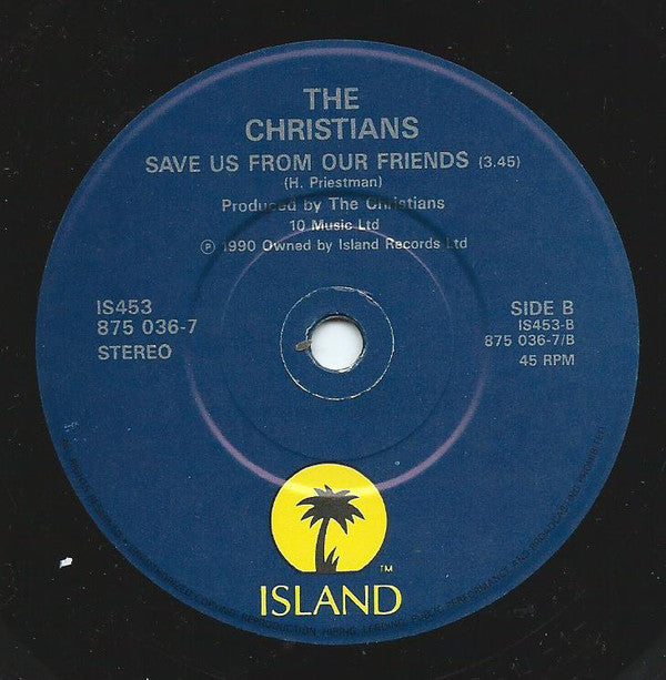 Christians - I Found Out - Used Vinyl Record 7" image 4