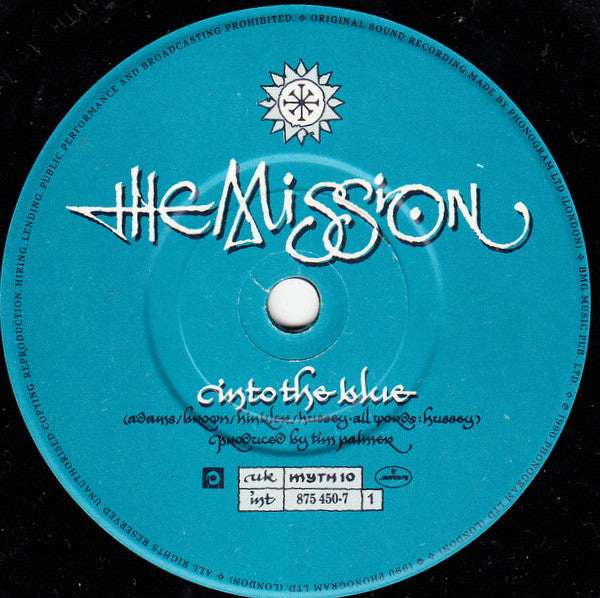 Mission - Into The Blue - Used Vinyl Record 7" image 3