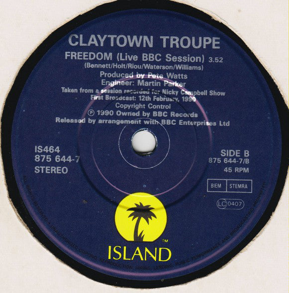 Claytown Troupe - Ways Of Love - Used Vinyl Record 7" image 8