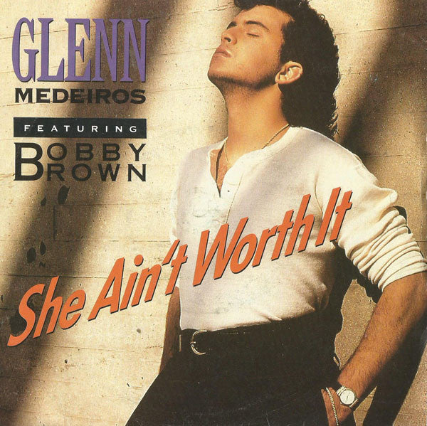 Glenn Medeiros - She Ain't Worth It - Used Vinyl Record 7" image 1