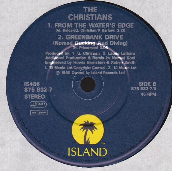 Christians - Greenbank Drive - Used Vinyl Record 7" image 4