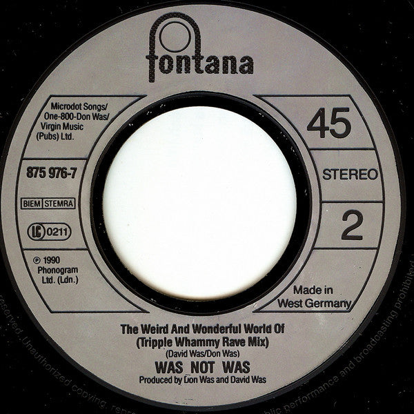 Was - How The Heart Behaves - Used Vinyl Record 7" image 8