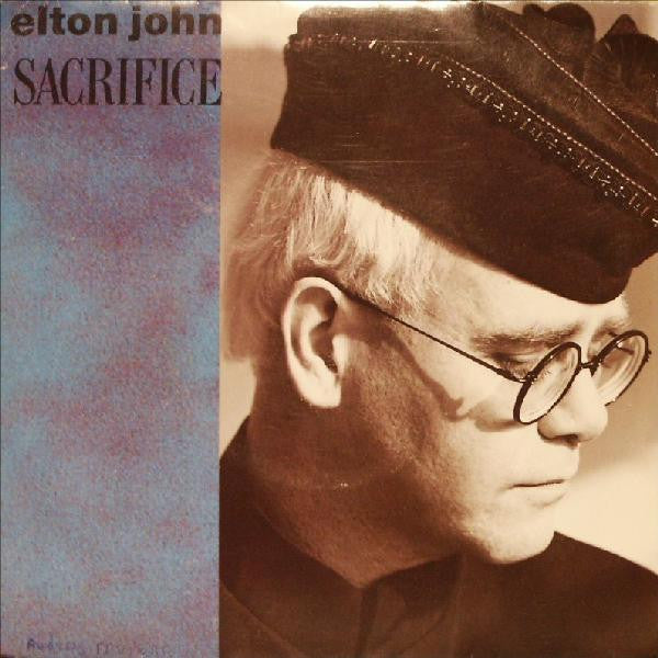 Elton John - Sacrifice - Used Vinyl Record 7" image 2