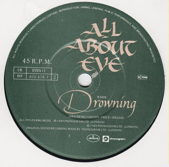 All About Eve - December - Used Vinyl Record 7" image 8
