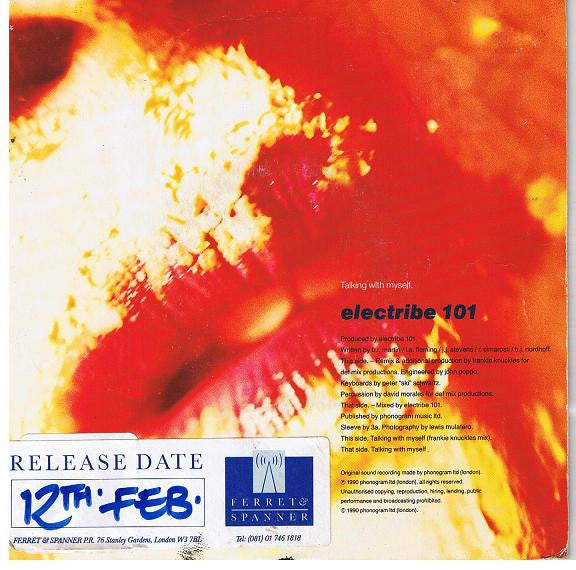 Electribe 101 - Talking With Myself - Used Vinyl Record 7" image 1