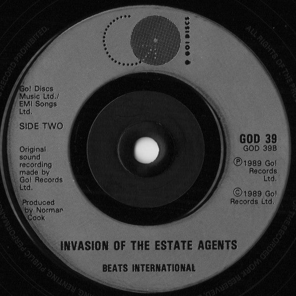 Beats International - Dub Be Good To Me - Used Vinyl Record 7" image 4