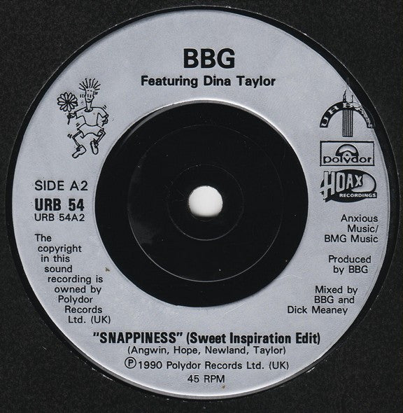 BBG - Snappiness - Used Vinyl Record 7" image 4