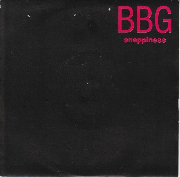 BBG - Snappiness - Used Vinyl Record 7" image 5