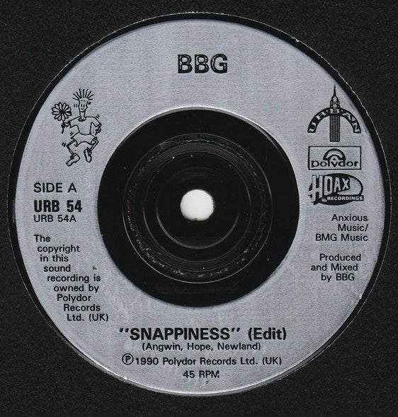 BBG - Snappiness - Used Vinyl Record 7" image 7