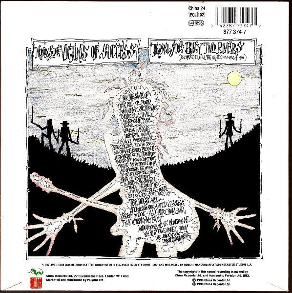 Dogs D'Amour - Victims Of Success - Used Vinyl Record 7" image 2