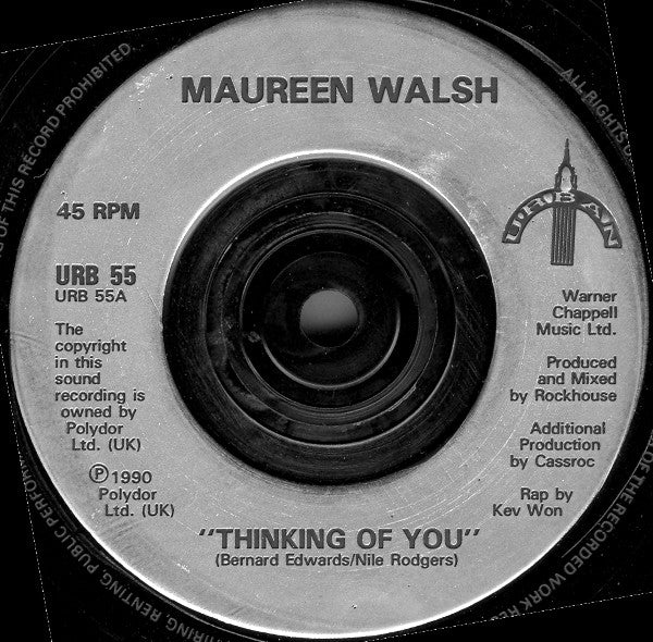 Maureen Walsh - Thinking Of You - Used Vinyl Record 7" image 3