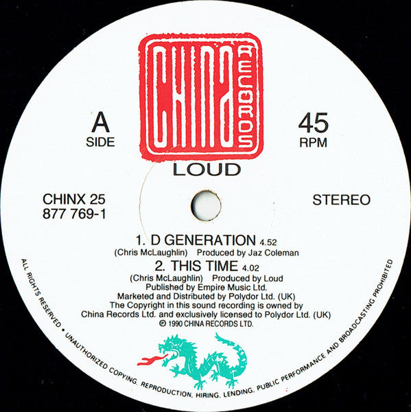 Loud - D Generation - Used Vinyl Record 12" image 7