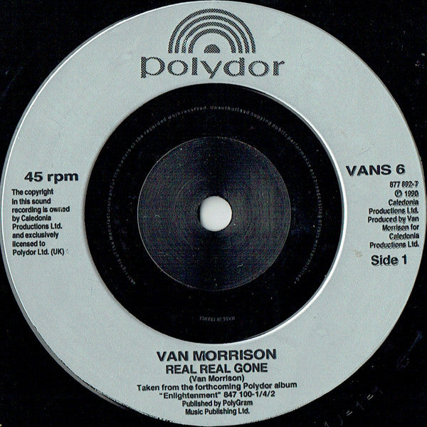 Van Morrison - Real Real Gone - Used Vinyl Record 7" image 3