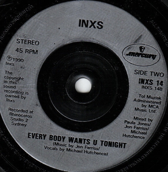 INXS - Suicide Blonde - Used Vinyl Record 7" image 4
