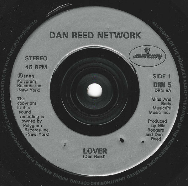 Dan Reed Network - Lover / Money - Used Vinyl Record 7" image 3